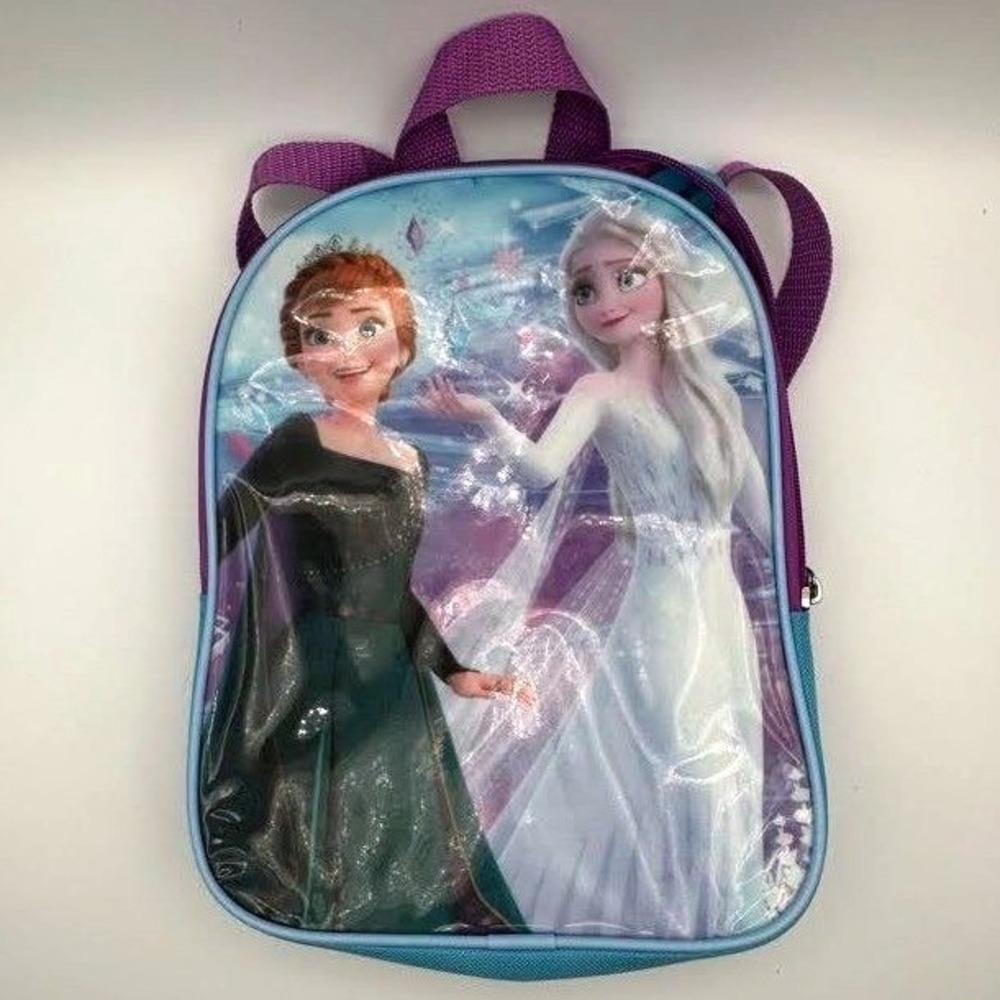 Disney Frozen 2 Anna Elsa Mini‎ Backpack Teal Purple Toddler Kids School Bag